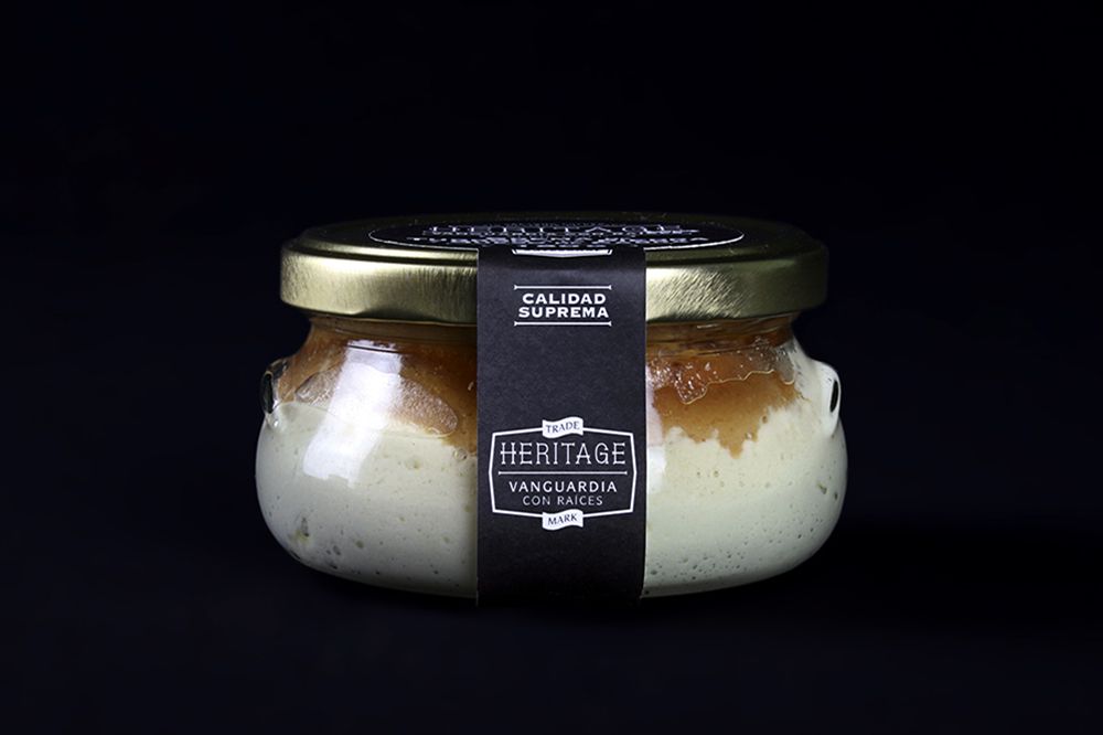 Heritage Stone-baked turrón and goat cheese cream 180gr 
